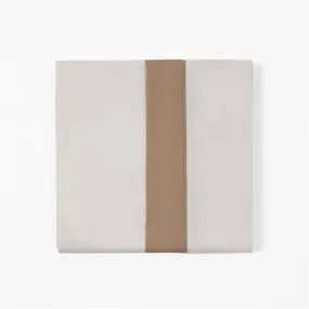350TC Cream Sheet Set with Tan Flange