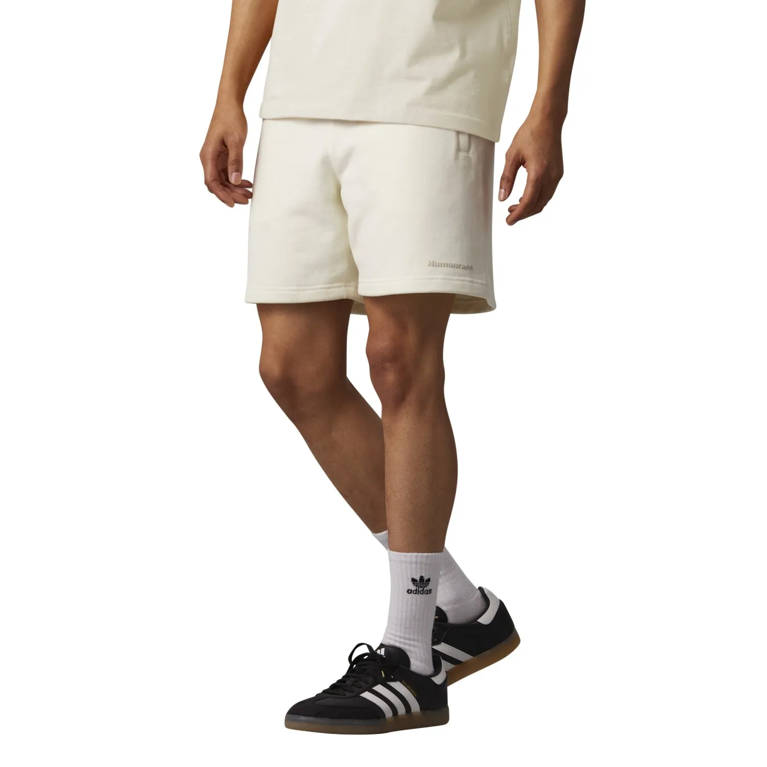 Adidas Originals Unisex PW Pharrell Williams Humanrace Basics Short Off White HJ7061