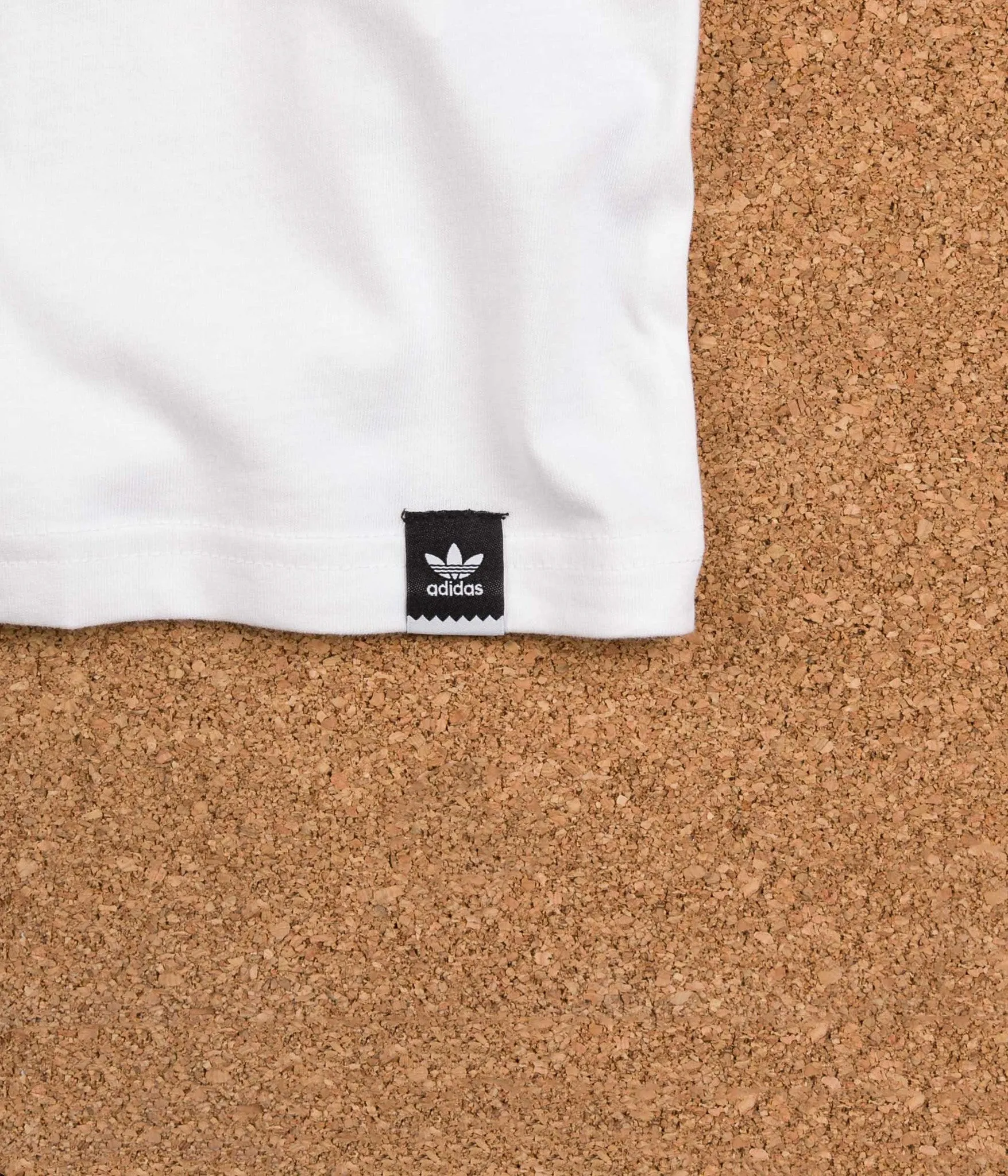 Adidas VHS Block T-Shirt - White / Black / Energy Blue / Energy