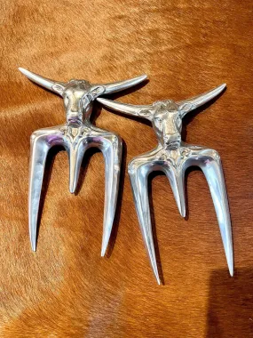 Aluminum Longhorn Carving Fork