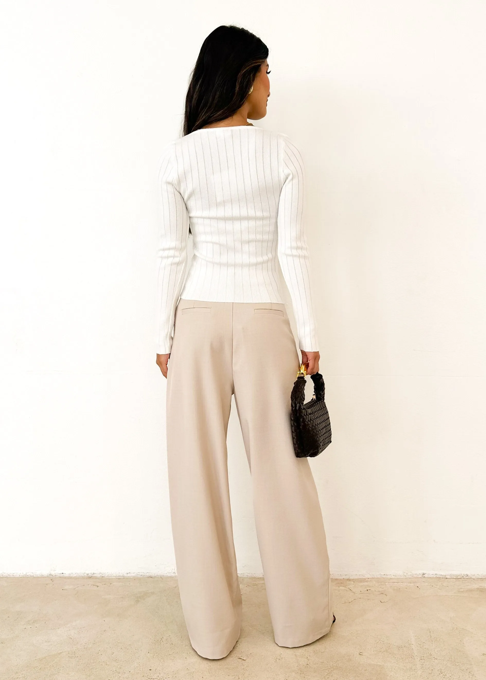 Aminnah Knit Top - Off White