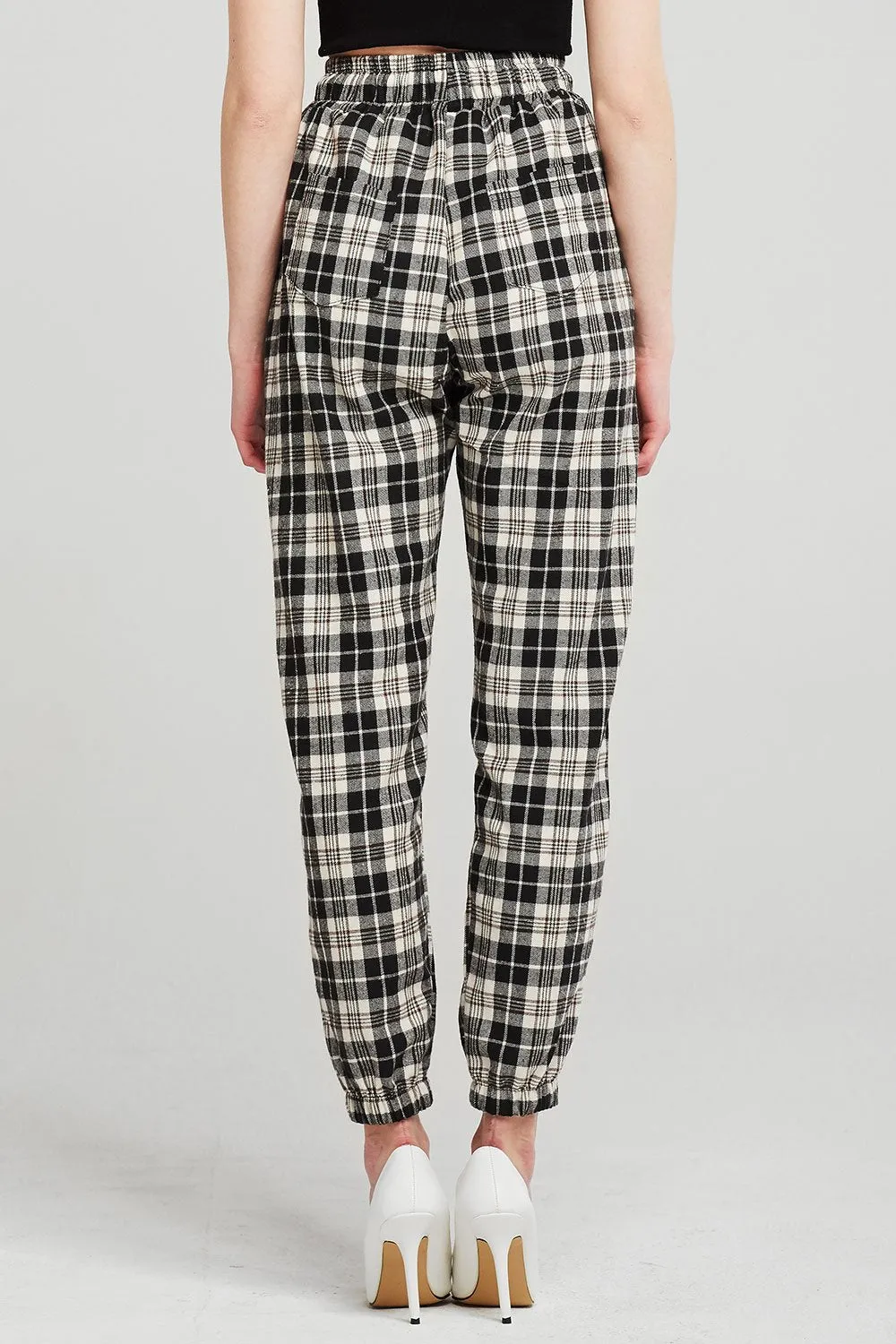 Amy Plaid Joggers