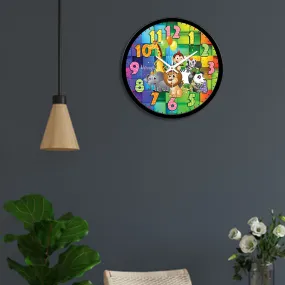 Animated Animals Kids Designer Wall Clock