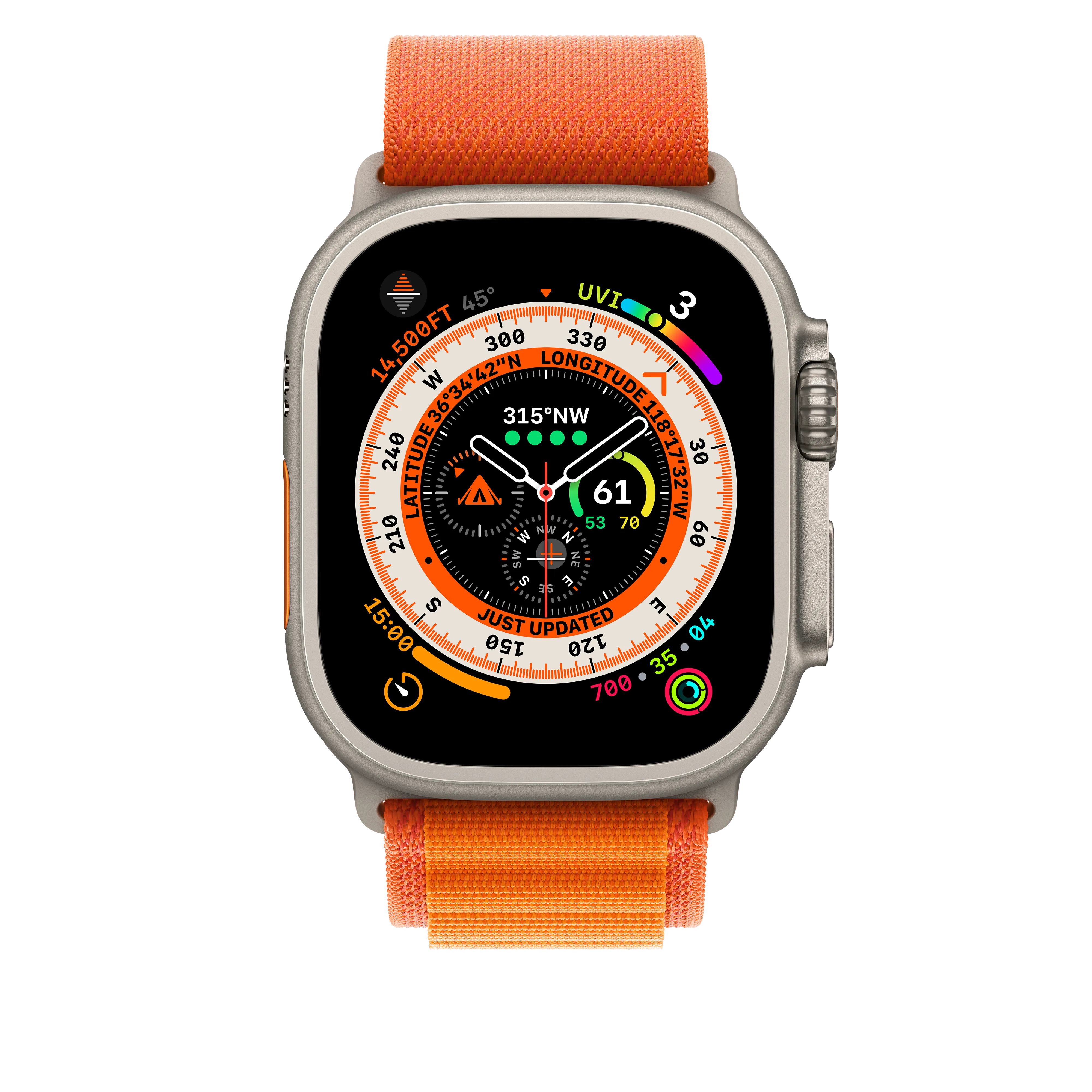 Apple 49mm Orange Alpine Loop - Large