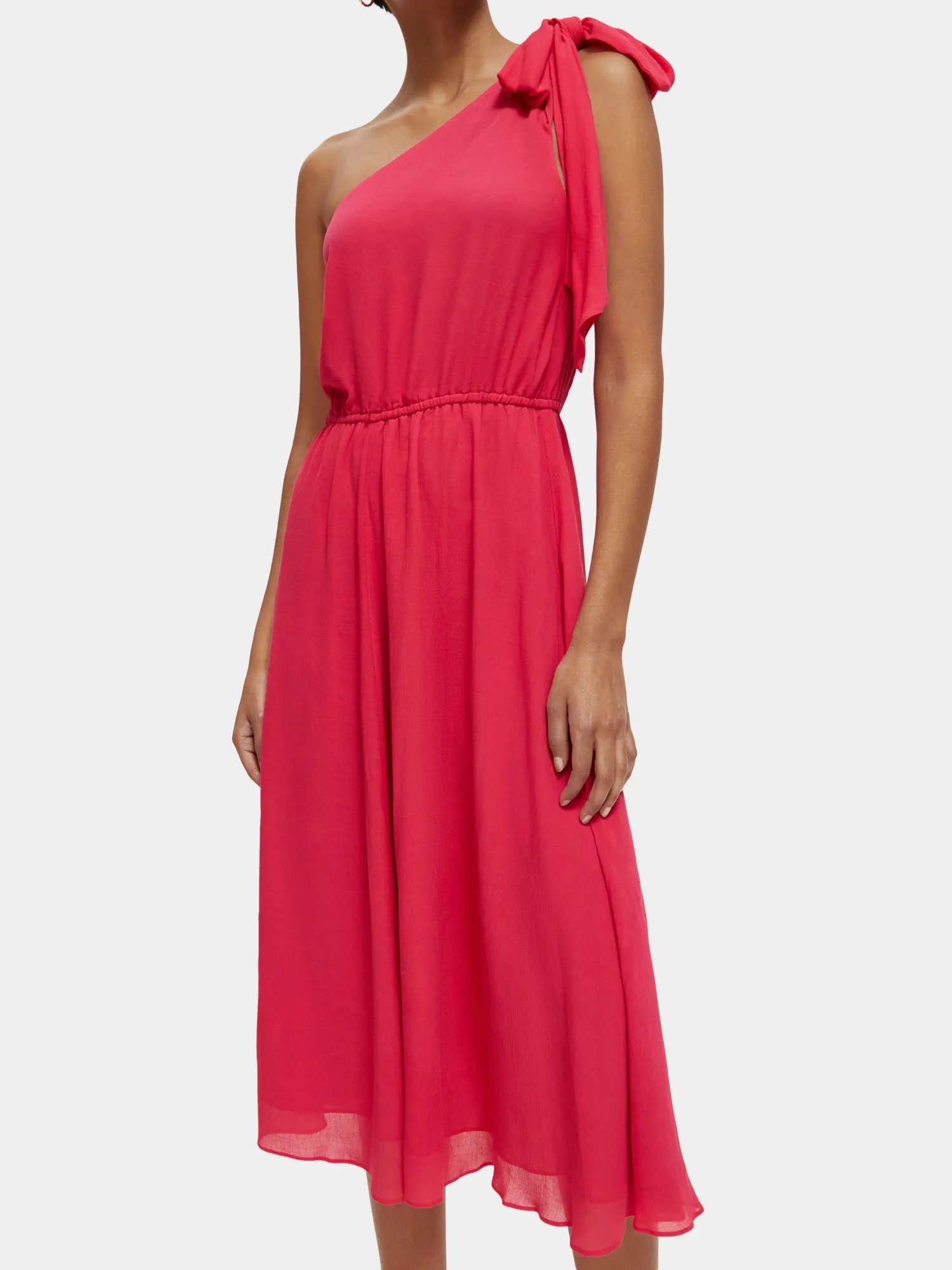 Asymmetric midi dress