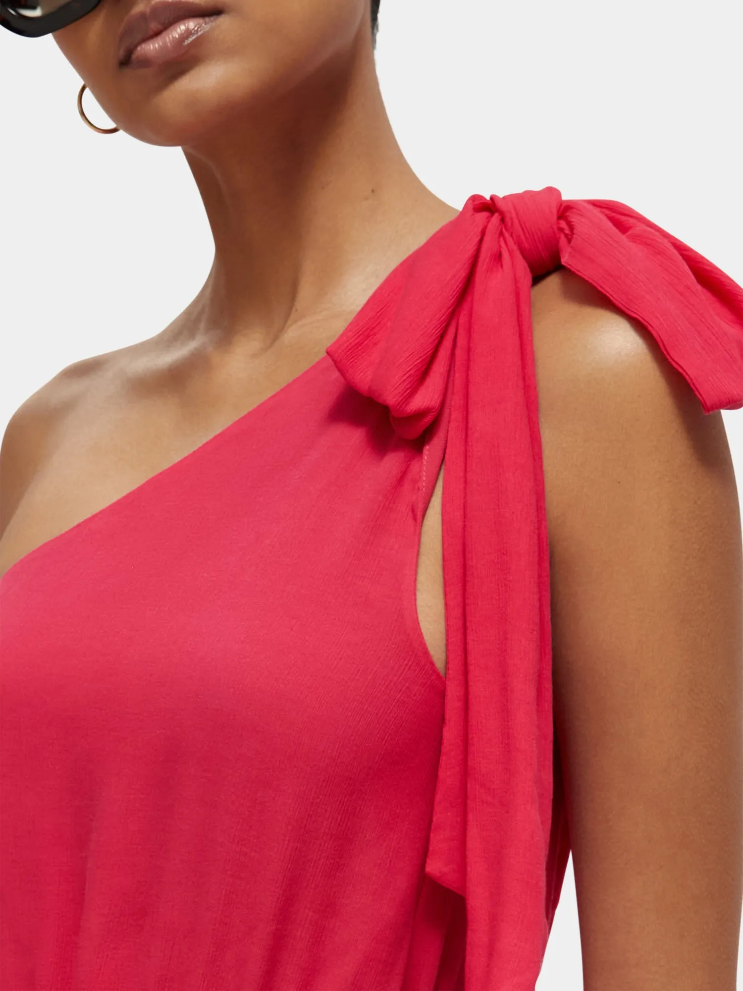 Asymmetric midi dress