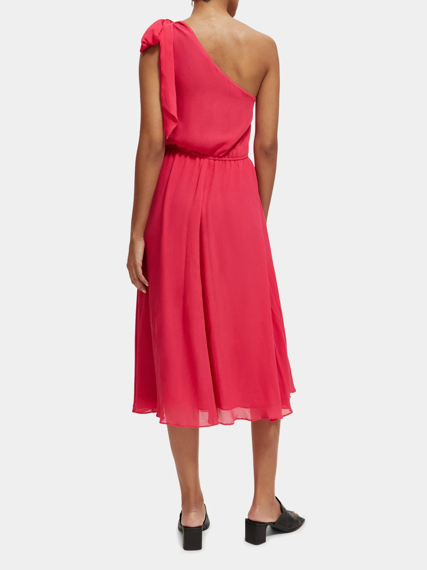 Asymmetric midi dress