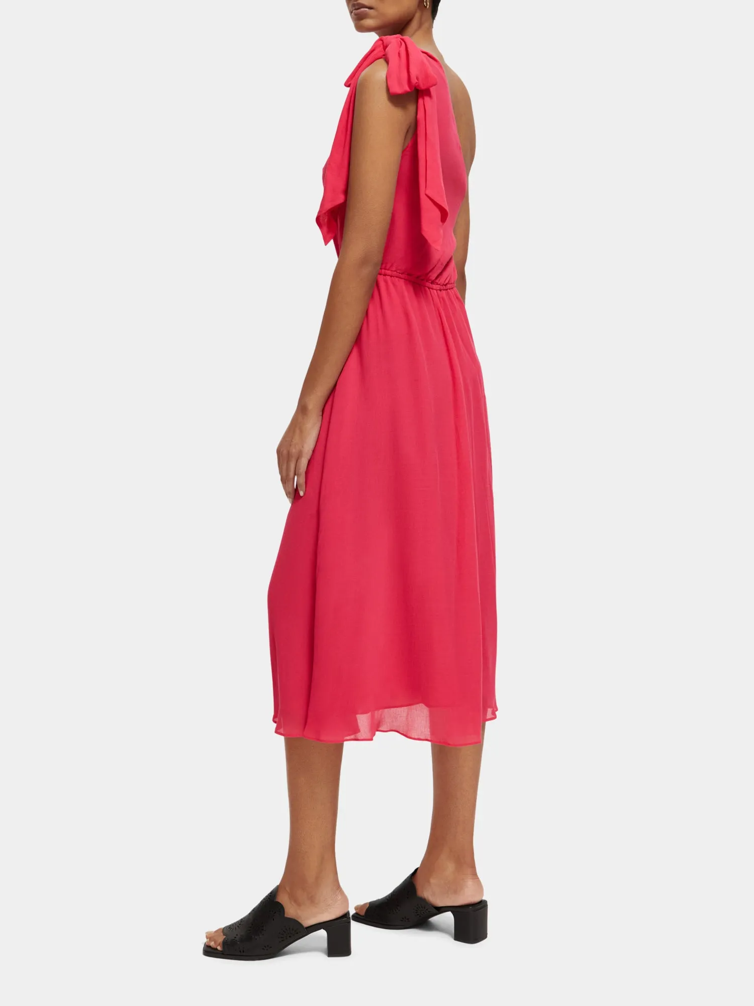 Asymmetric midi dress