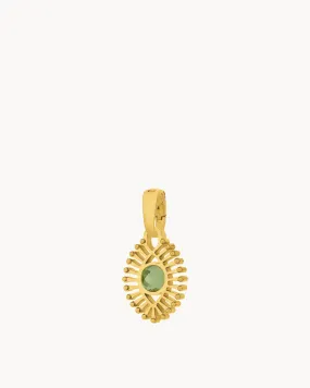August Beauty Luzzu Eye Birthstone Pendant, Gold