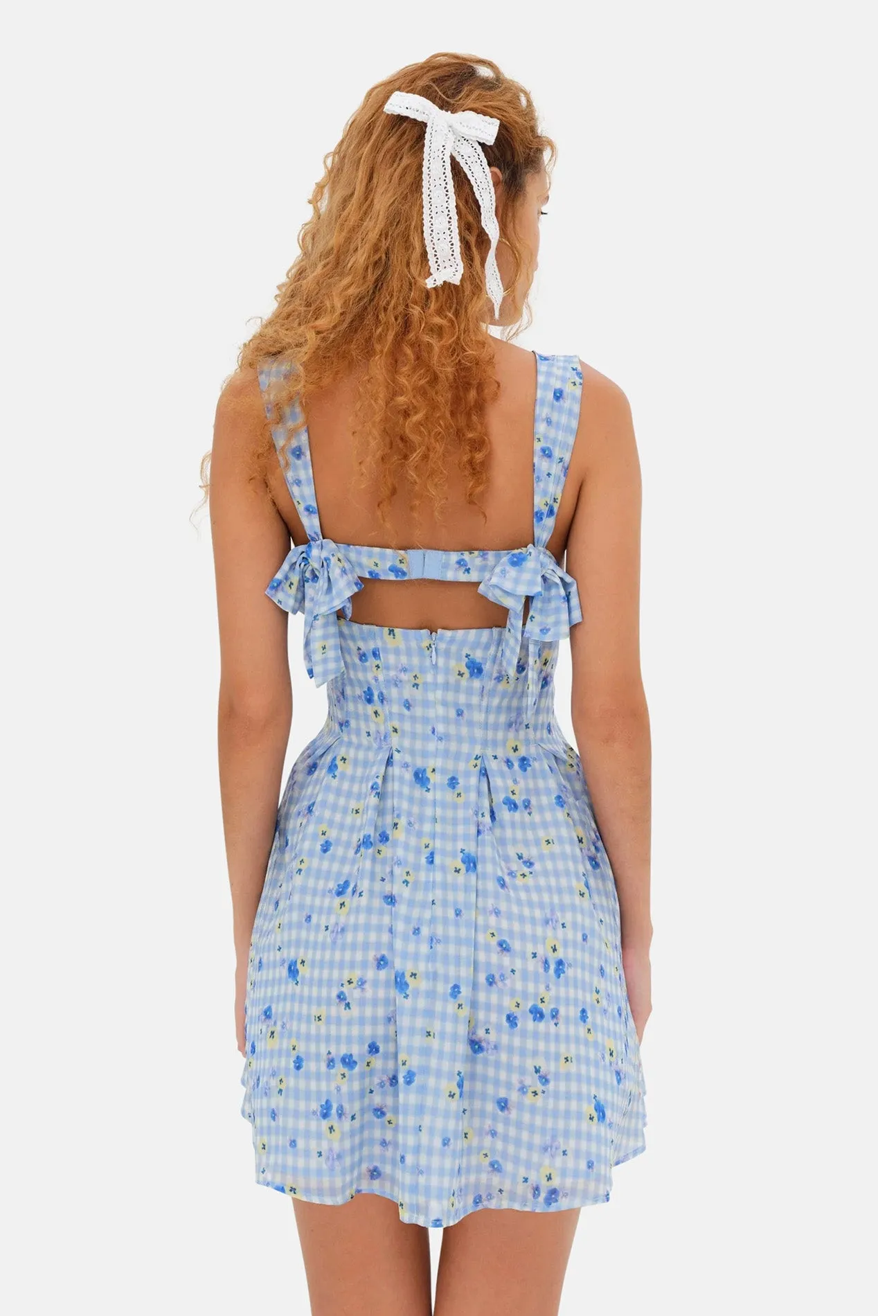 August Mini Dress Blue