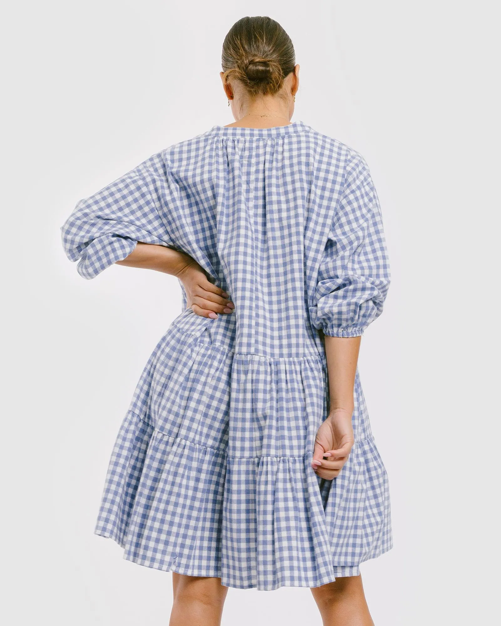 Avalon Smock Dress | Blue Gingham