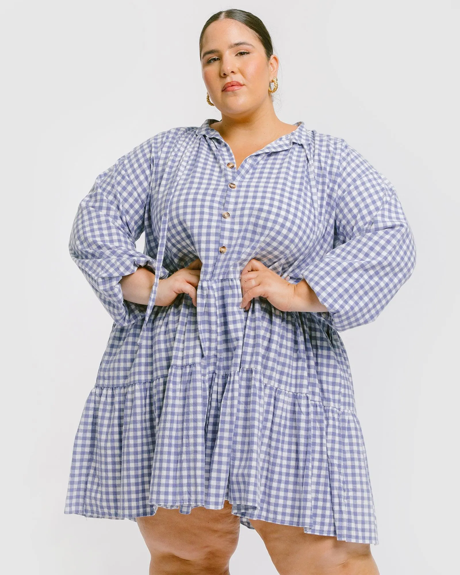 Avalon Smock Dress | Blue Gingham