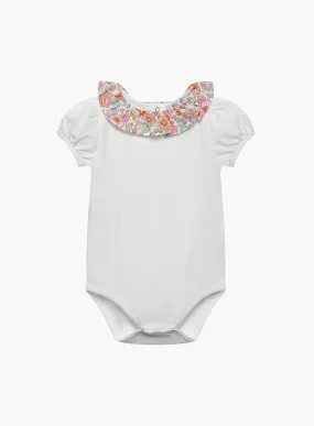 Baby Short-Sleeved Willow Body in Coral Betsy