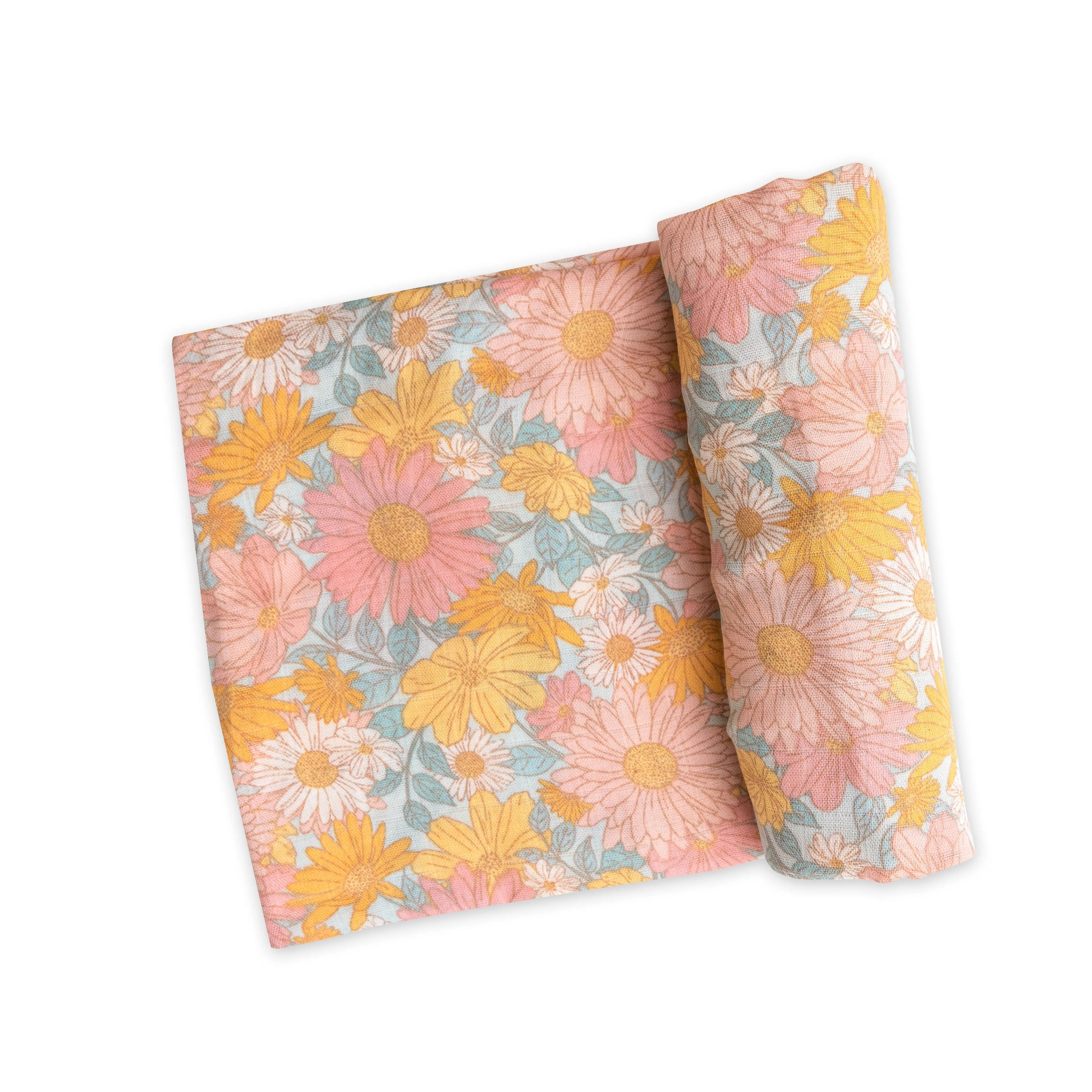 Bamboo Muslin Swaddle Blanket - Florals