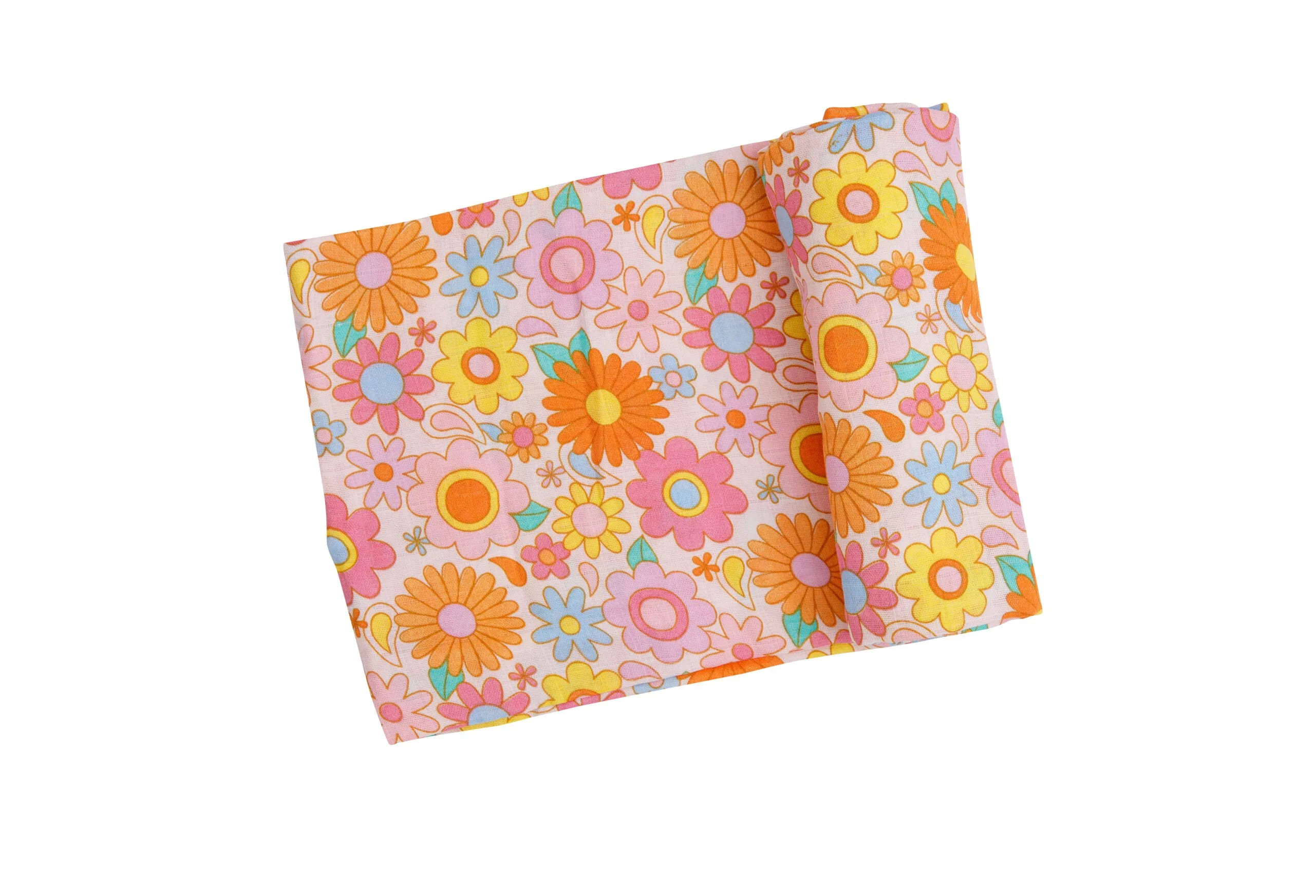 Bamboo Muslin Swaddle Blanket - Florals