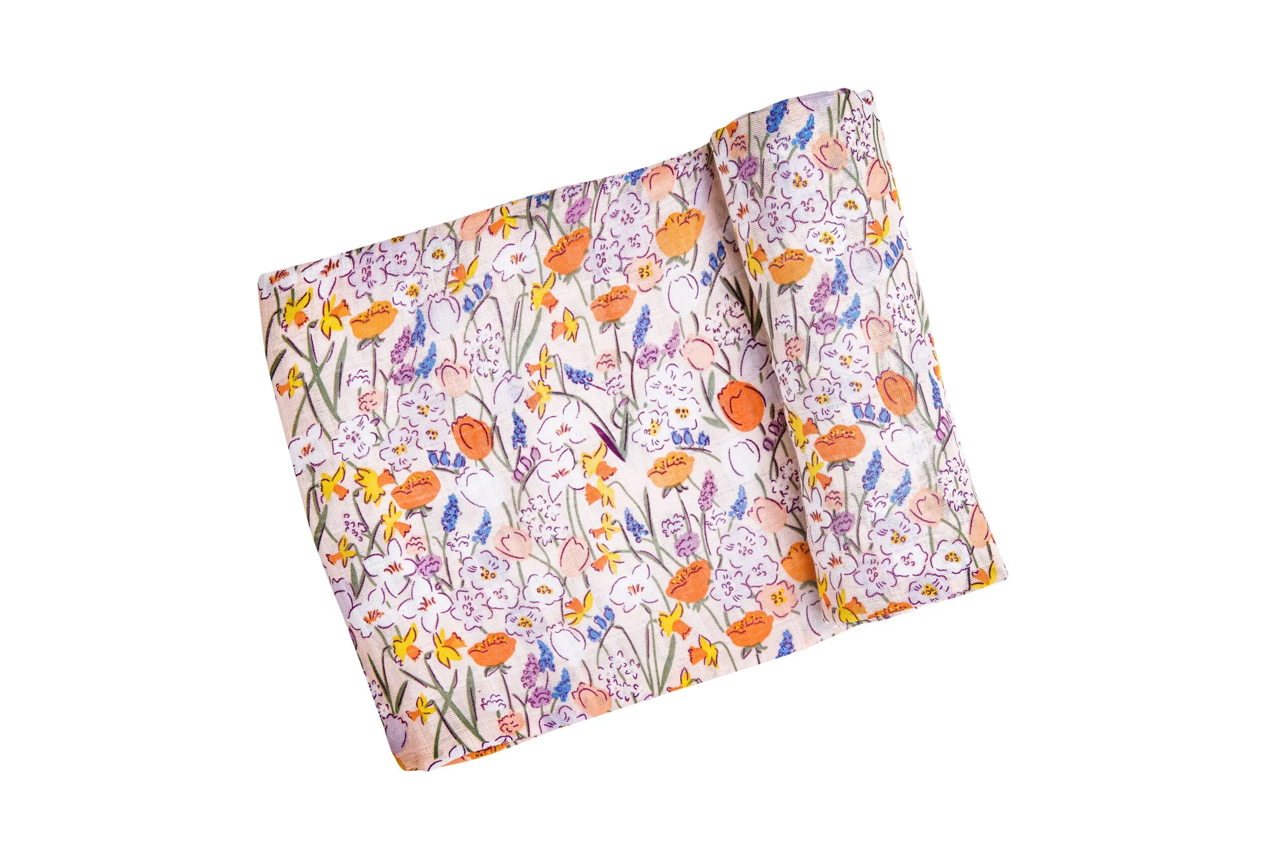 Bamboo Muslin Swaddle Blanket - Florals
