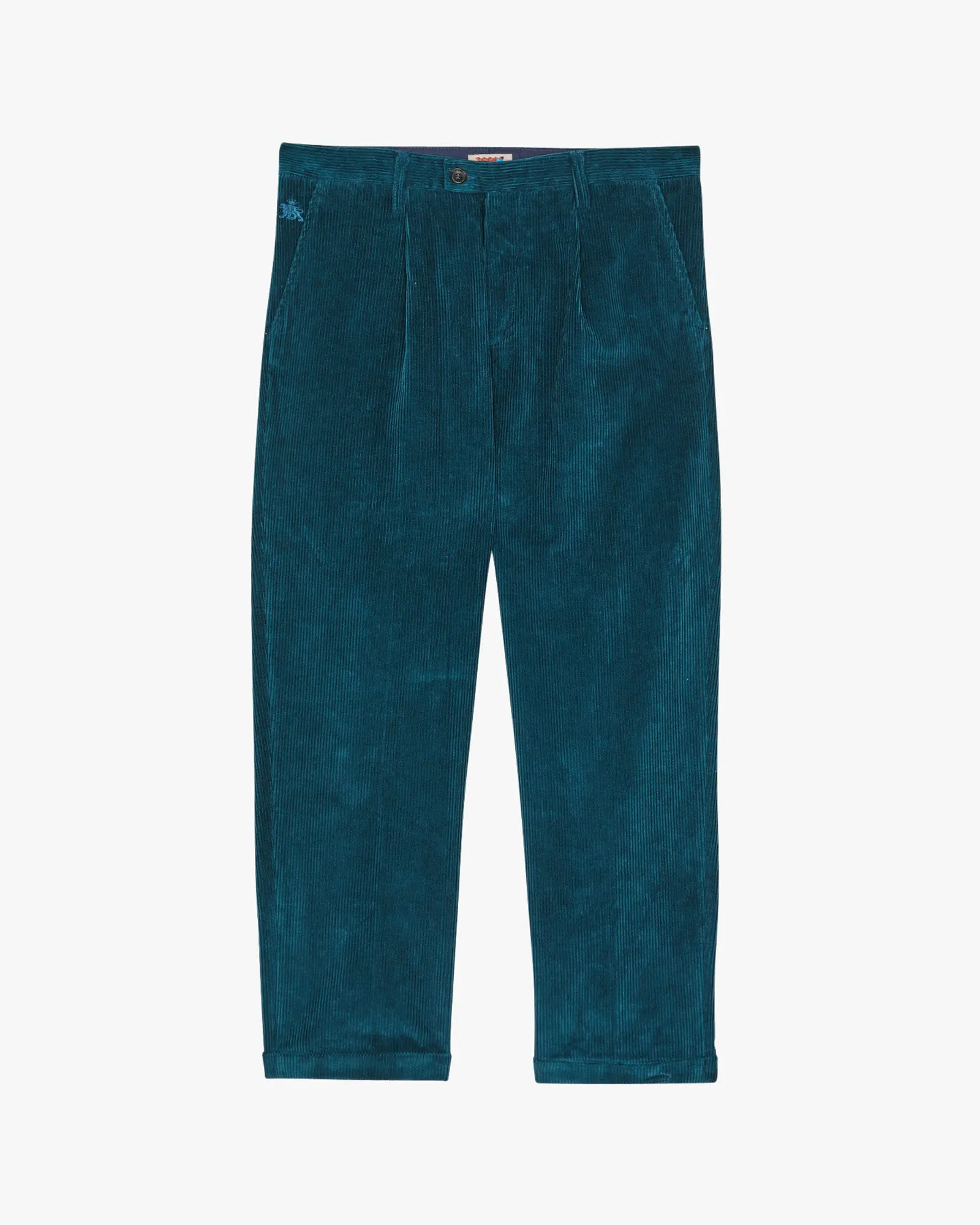 Baracuta Regular Fit Mens Cord Pant - Peacock Blue
