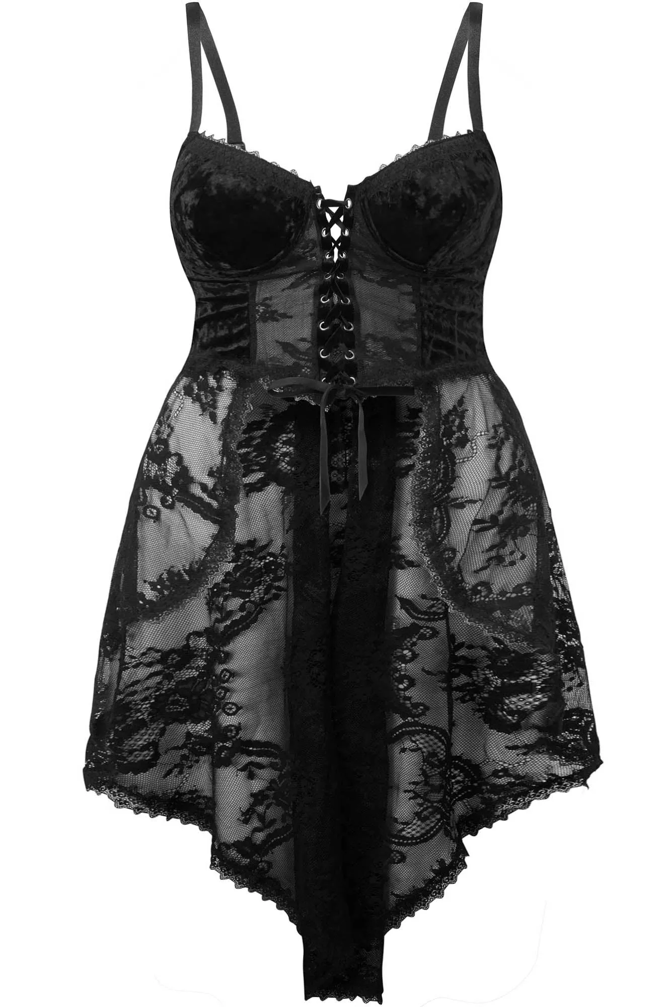 Be Veiled Lace Basque [PLUS]