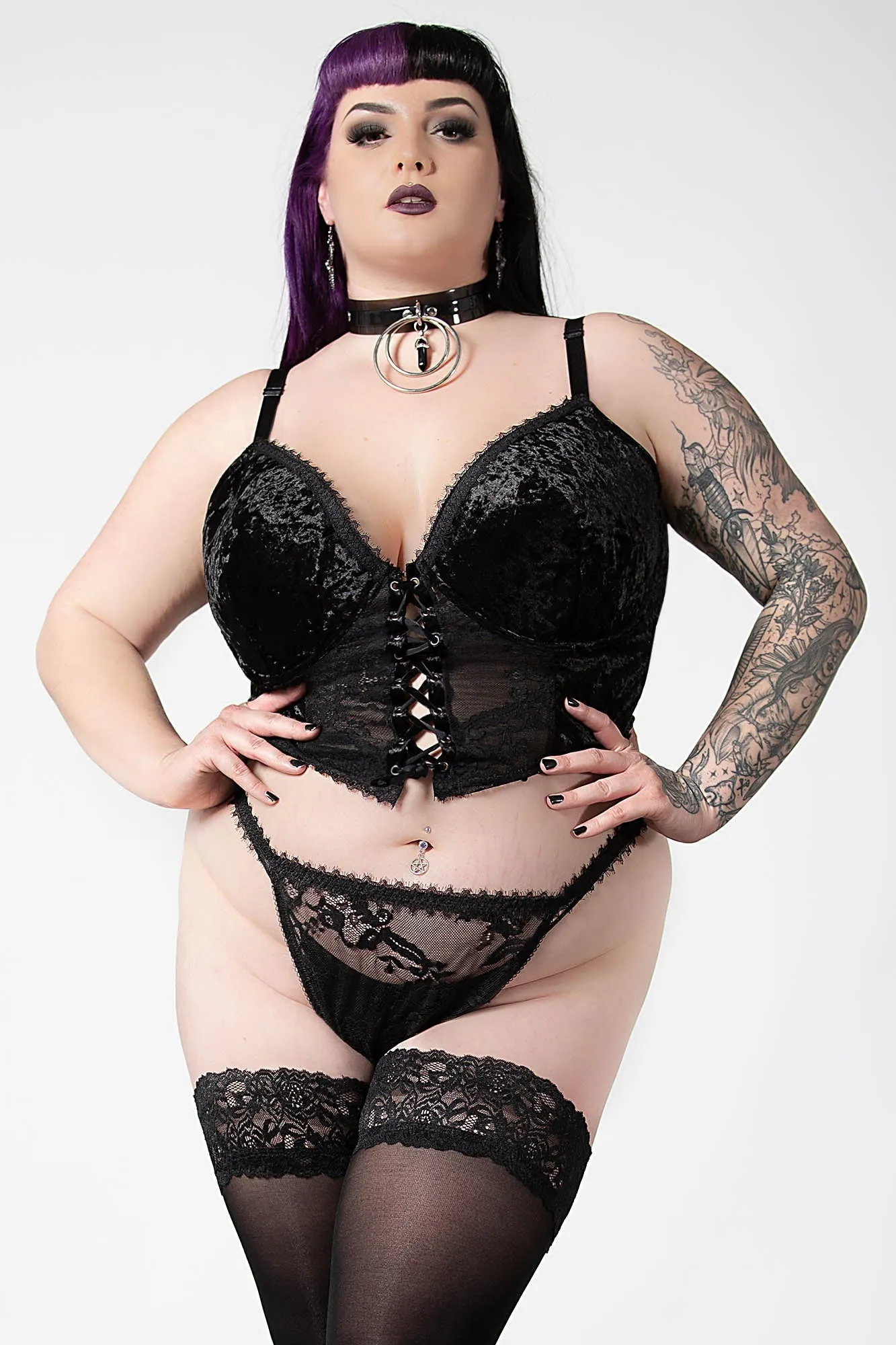 Be Veiled Lace Basque [PLUS]