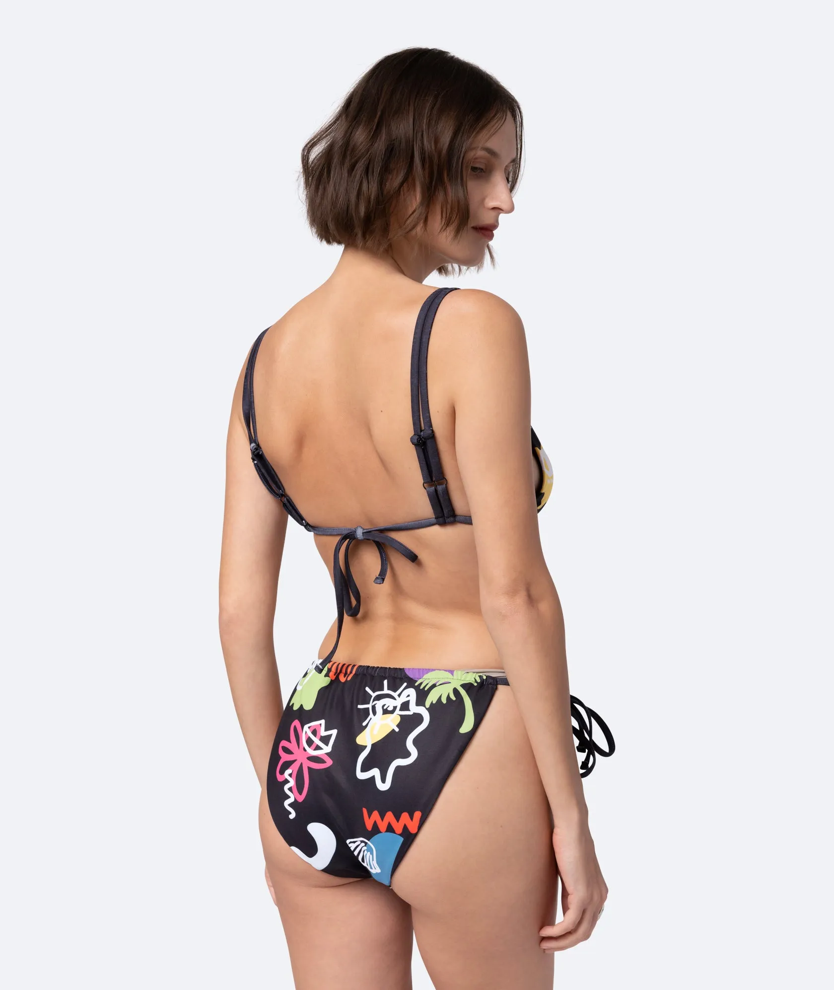 Bikini Bottoms Scribbles - Black