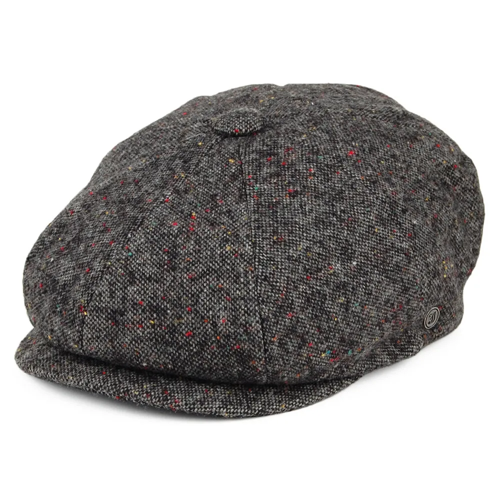 Blackheath Speckled Marl Newsboy Cap - Black-Multi