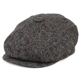 Blackheath Speckled Marl Newsboy Cap - Black-Multi