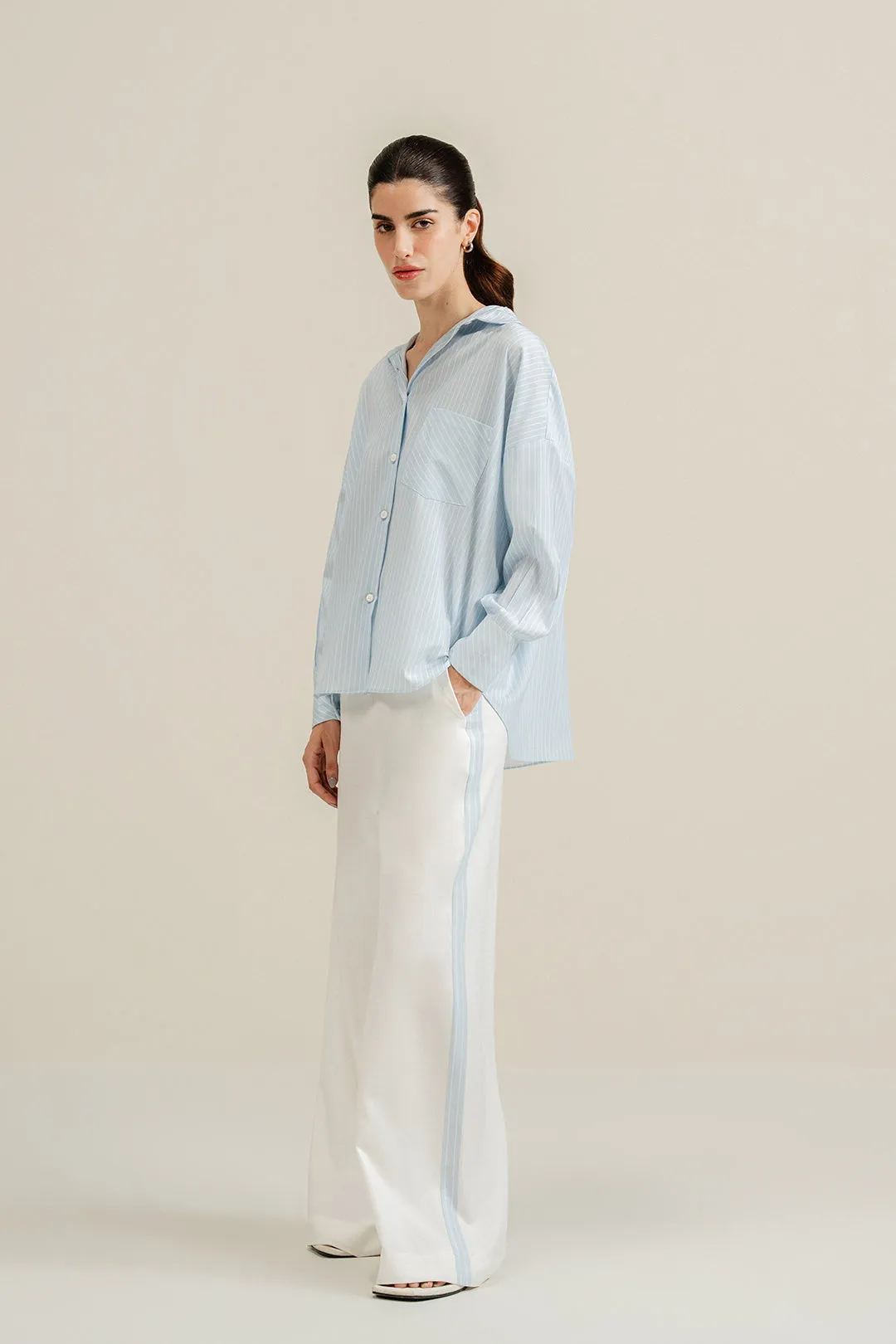 Blue Striped Button Down