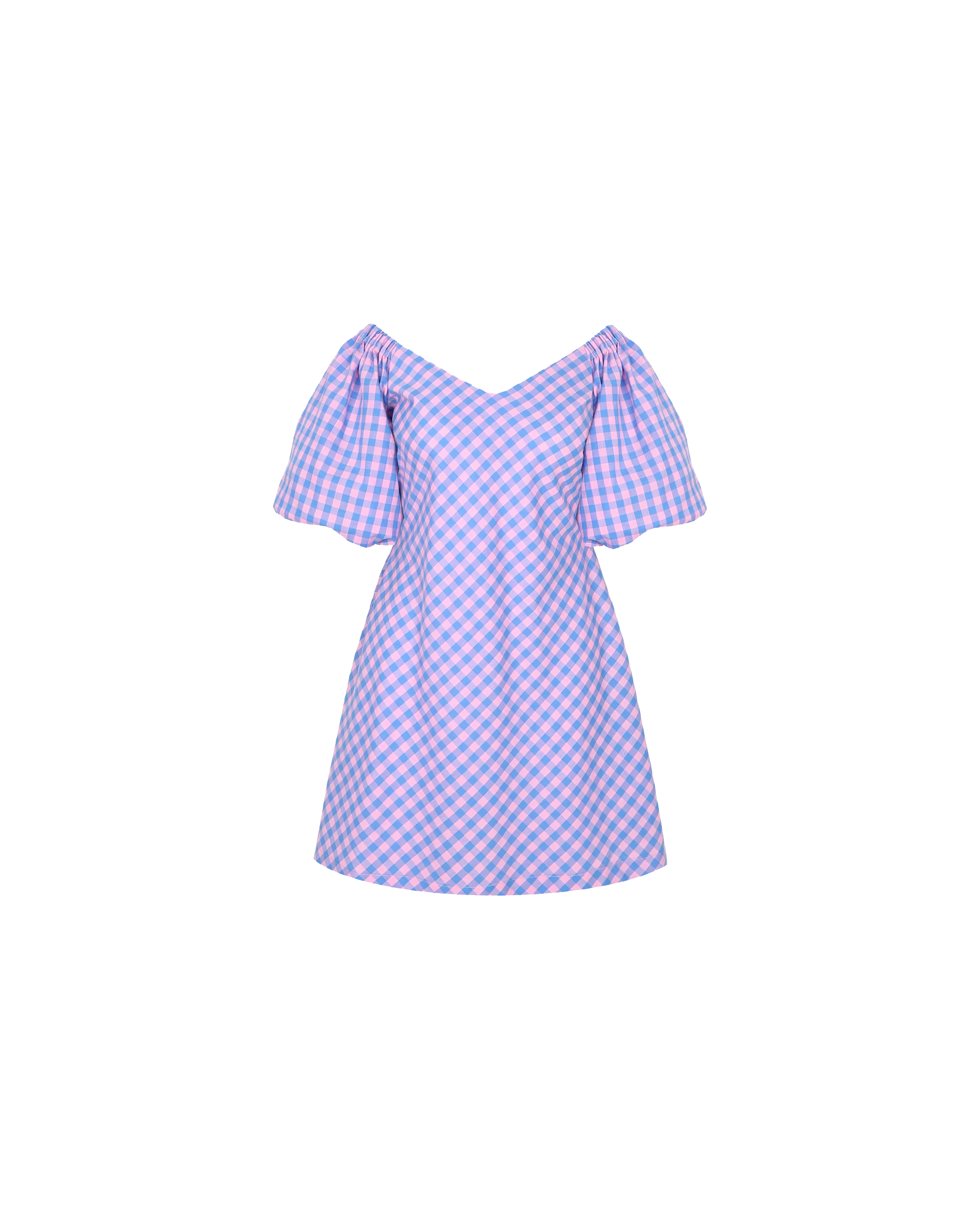 BON GINGHAM MINIDRESS PINKBLUEGINGHAM