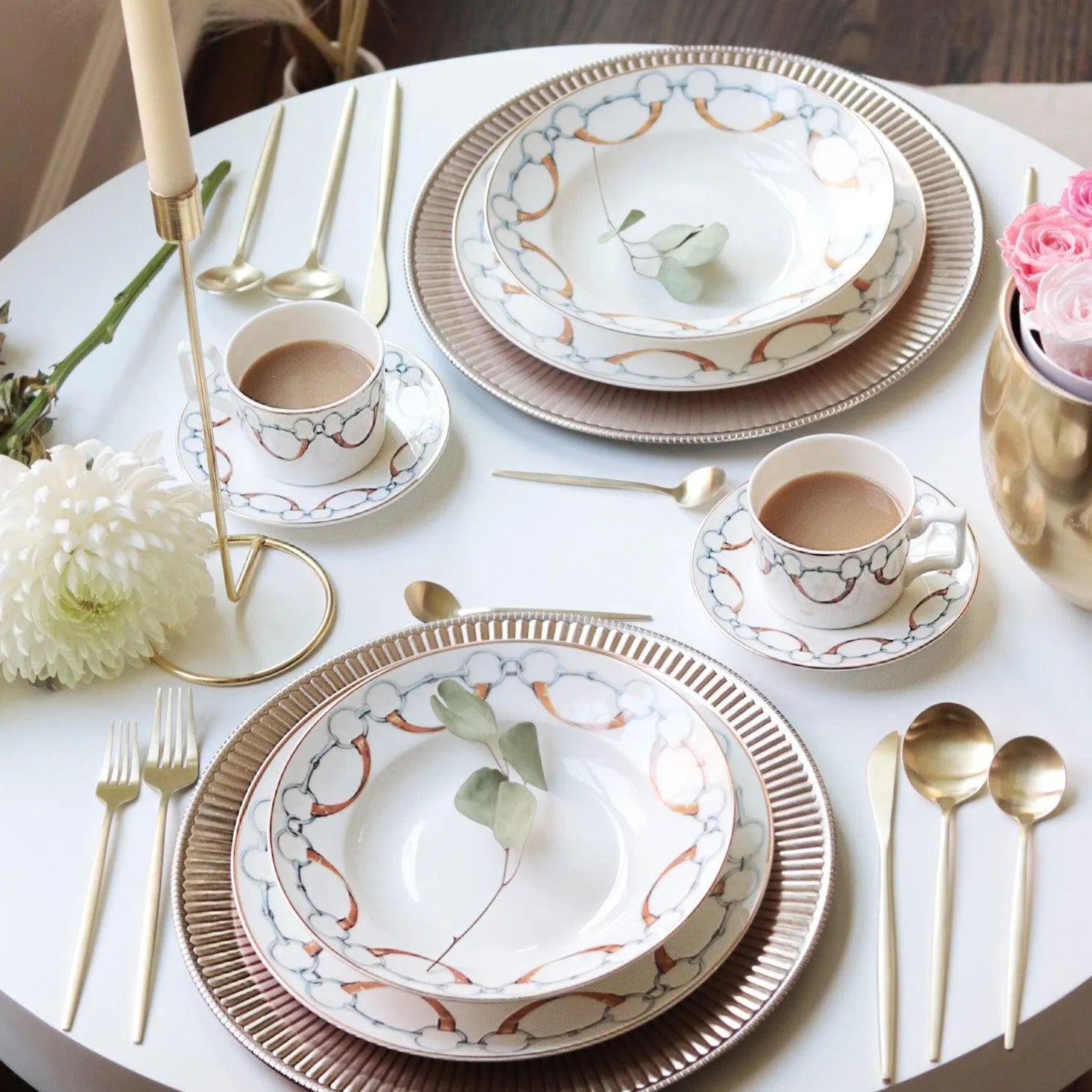 Bone China Snaffle Bit Dinnerware Collection