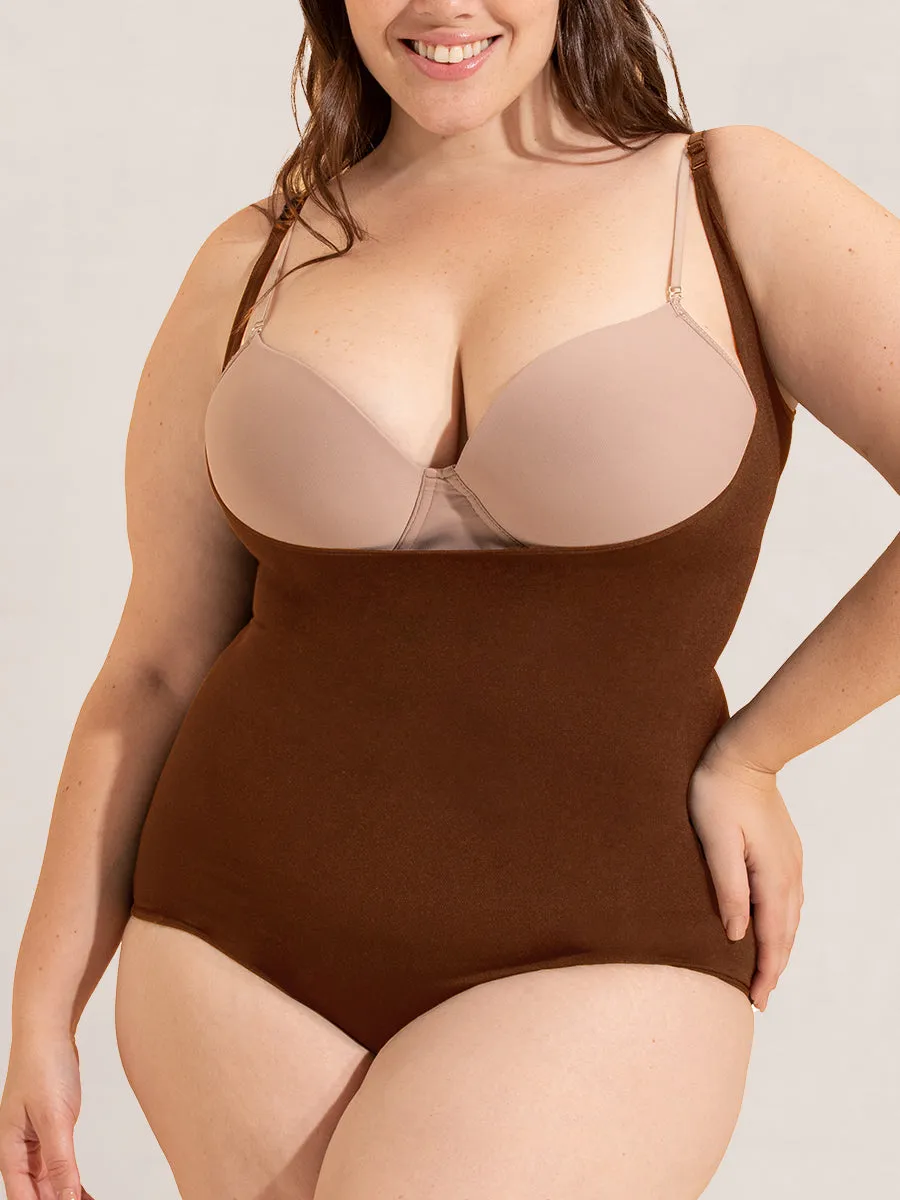 Bundle Shapermint Essentials - 1 Open-Bust Shaper Bodysuit Shaper Short   1 Open-Bust Bodysuit Shaper Panty