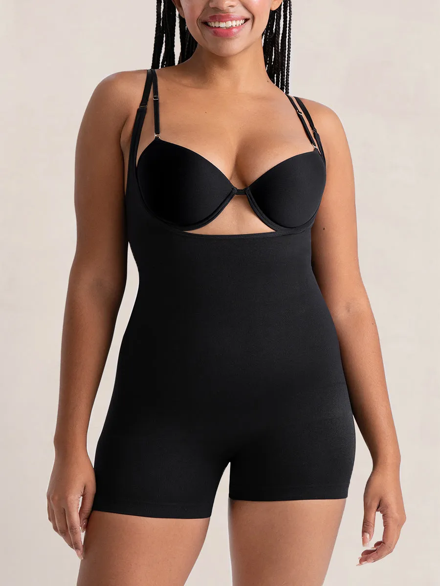 Bundle Shapermint Essentials - 1 Open-Bust Shaper Bodysuit Shaper Short   1 Open-Bust Bodysuit Shaper Panty
