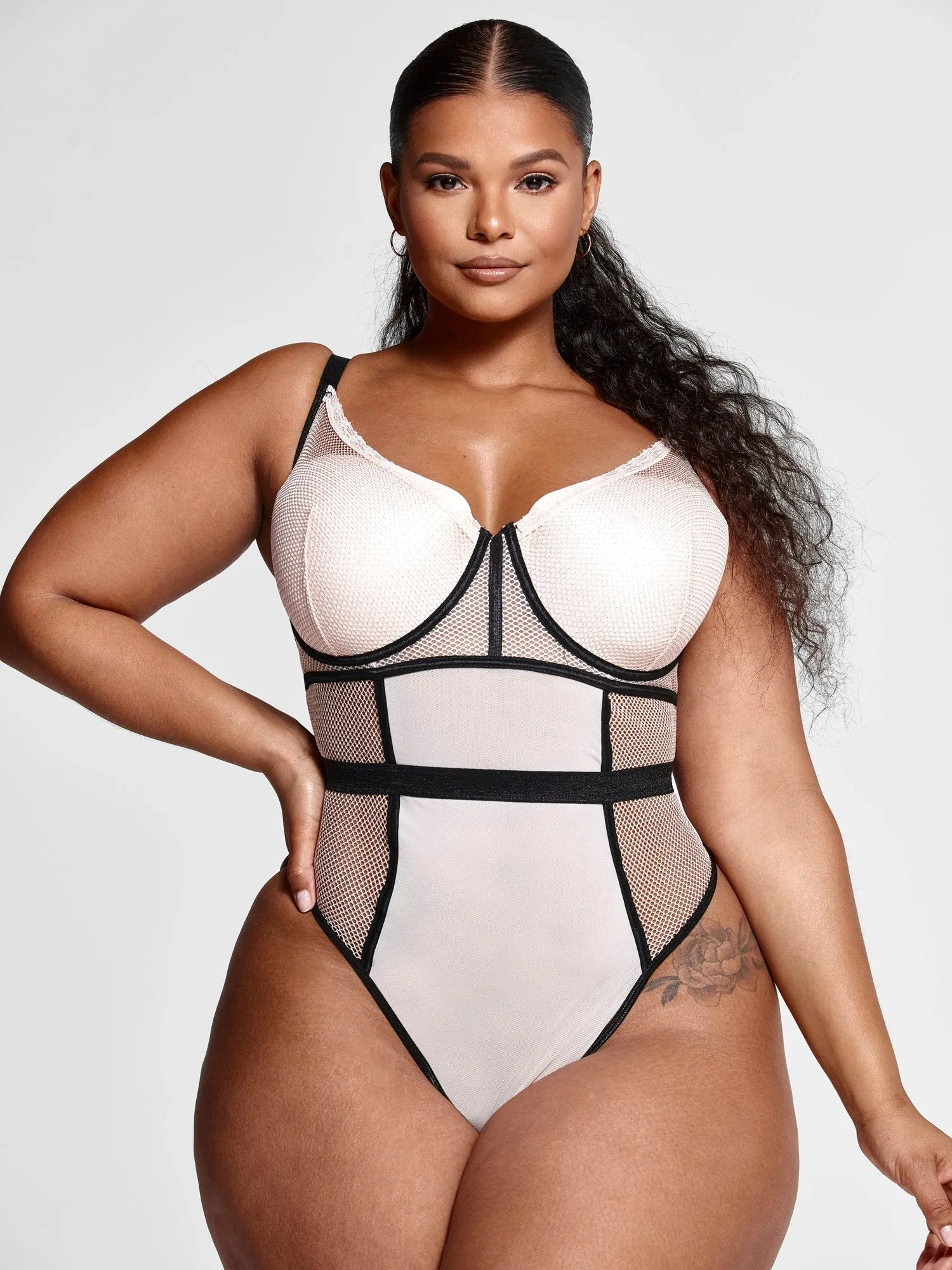 Carolina Mesh Panel Bodysuit