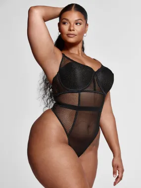 Carolina Mesh Panel Bodysuit
