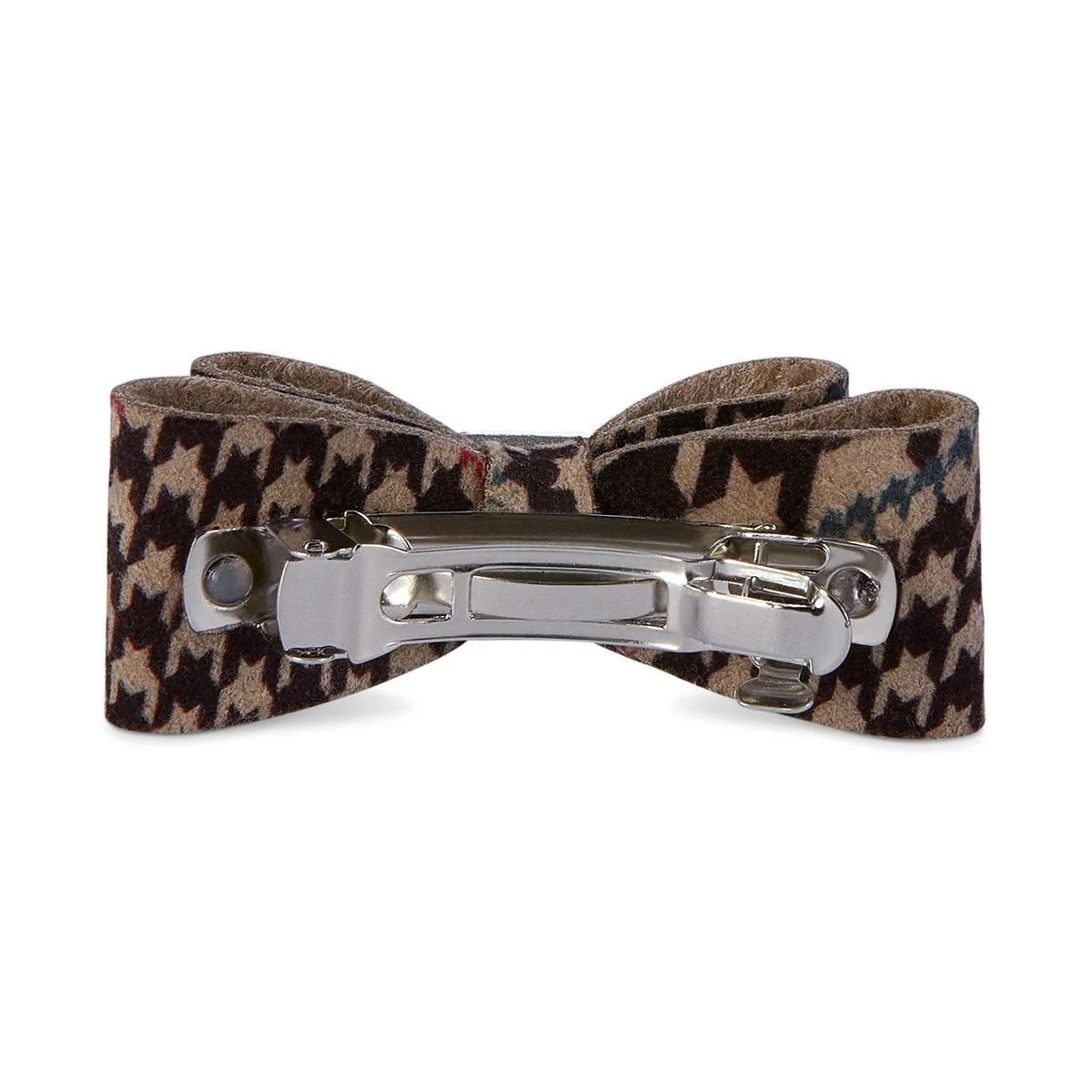 Chocolate Glen Houndstooth Big Bow Hair Bow