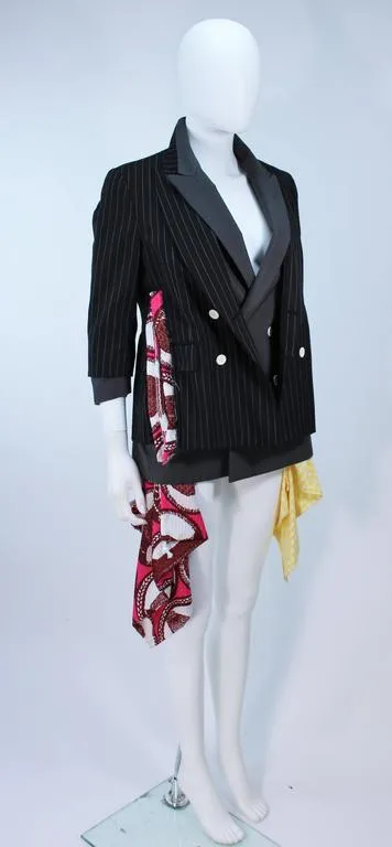 COMME DES GARÇONS Double Breasted Jacket with Bag Pockets M