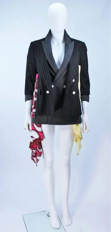 COMME DES GARÇONS Double Breasted Jacket with Bag Pockets M
