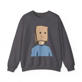 Cute Cartoon Baghead MENS and women Crewneck Sweatshirt - Cozy and Fun Outfit