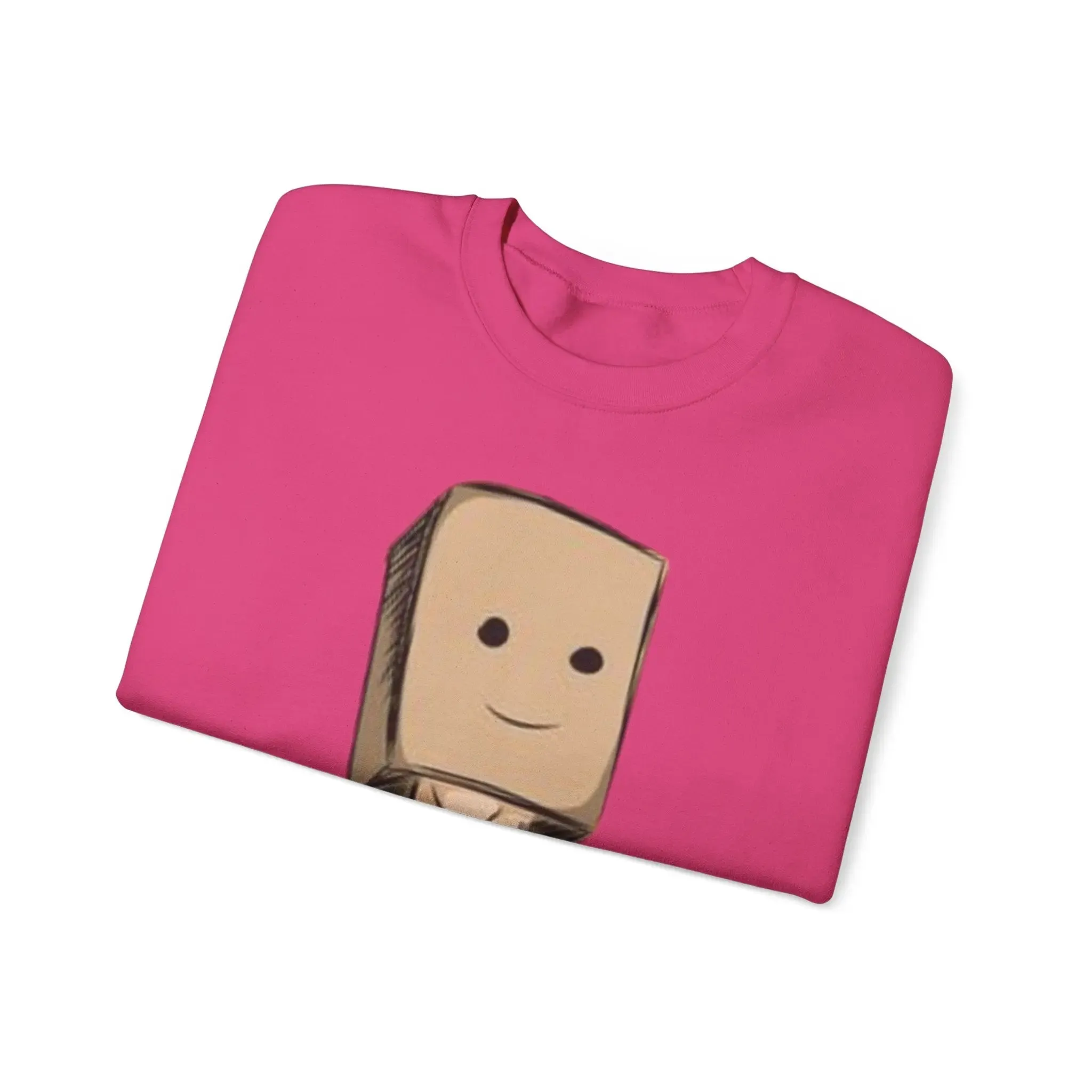 Cute Cartoon Baghead MENS and women Crewneck Sweatshirt - Cozy and Fun Outfit