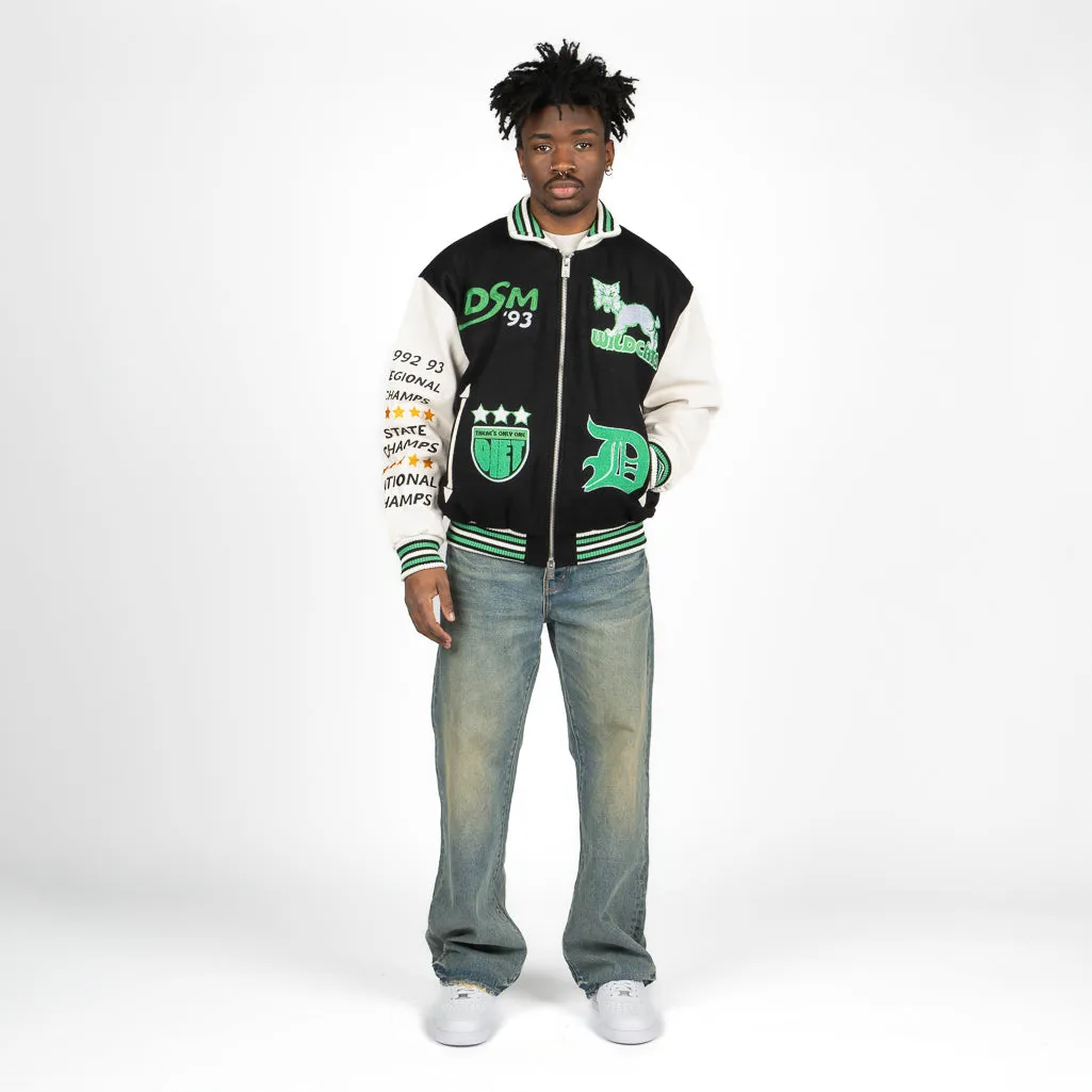 Diet Starts Monday Wildcat Varsity Jacket - Black