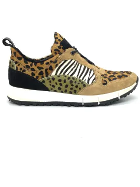 Django & Juliette Joya ladies Animal Print Sneaker