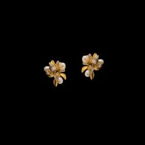Fine Orange Blossom Post Earrings