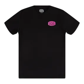 Go To Buckle Tee - Black/Pink