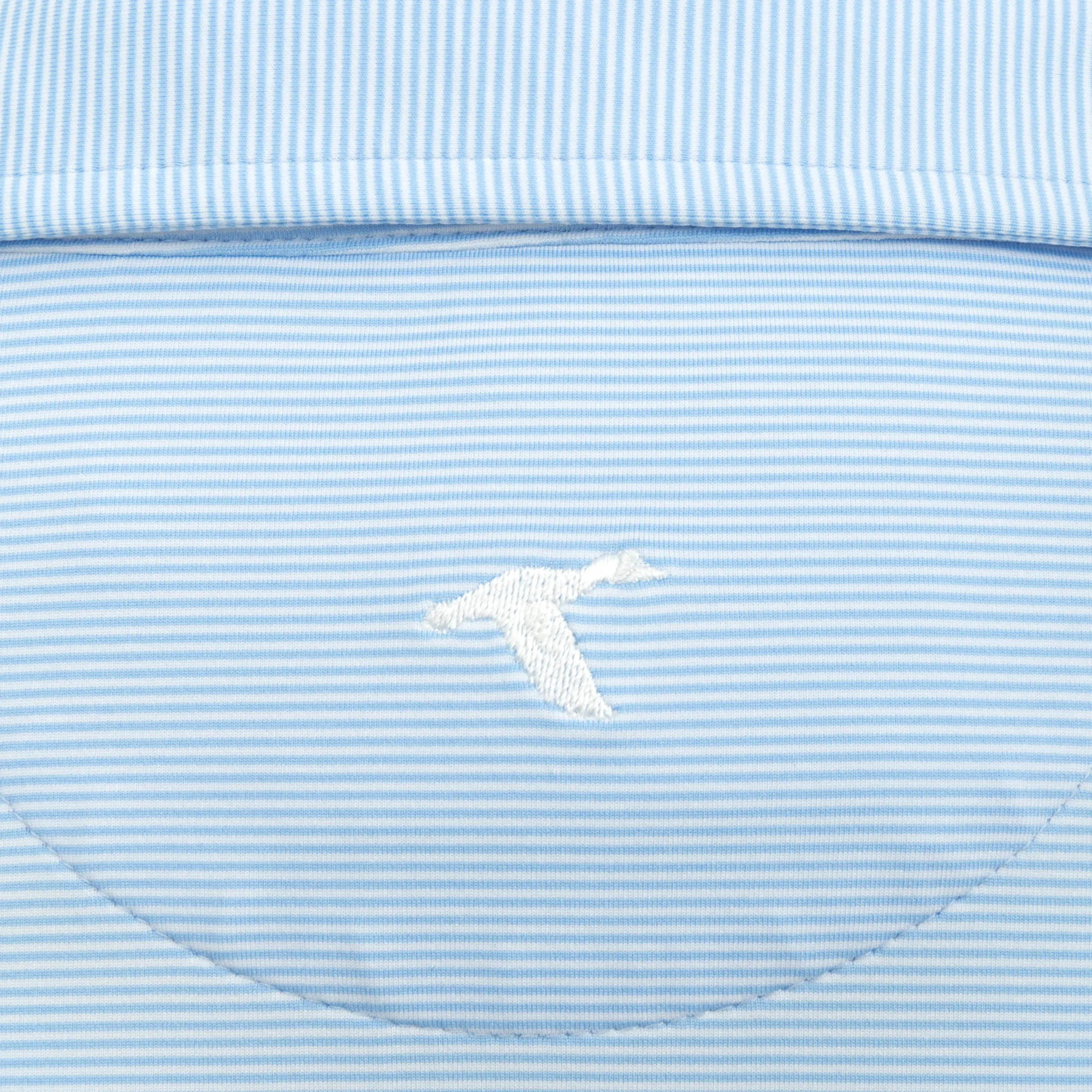 Grove Collective Pinstripe Performance Polo
