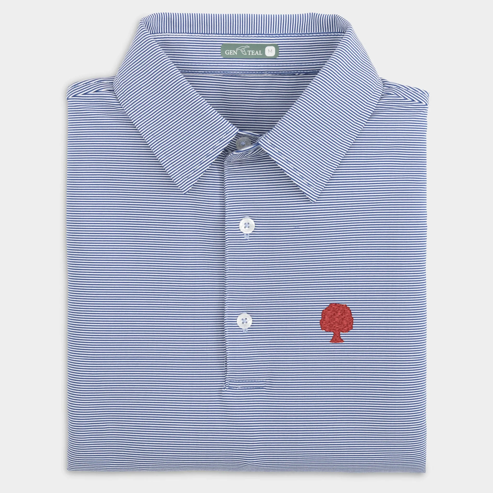 Grove Collective Pinstripe Performance Polo