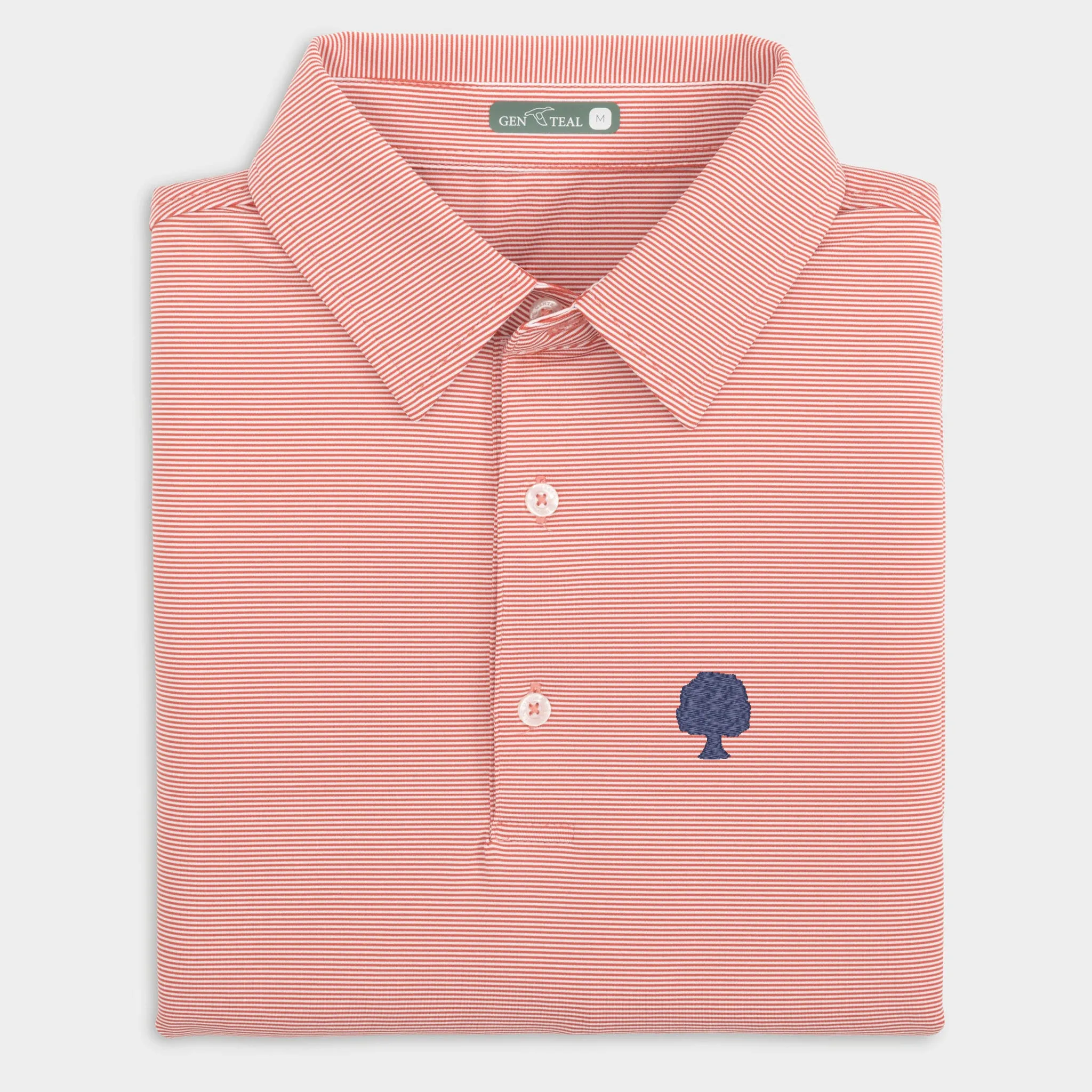 Grove Collective Pinstripe Performance Polo