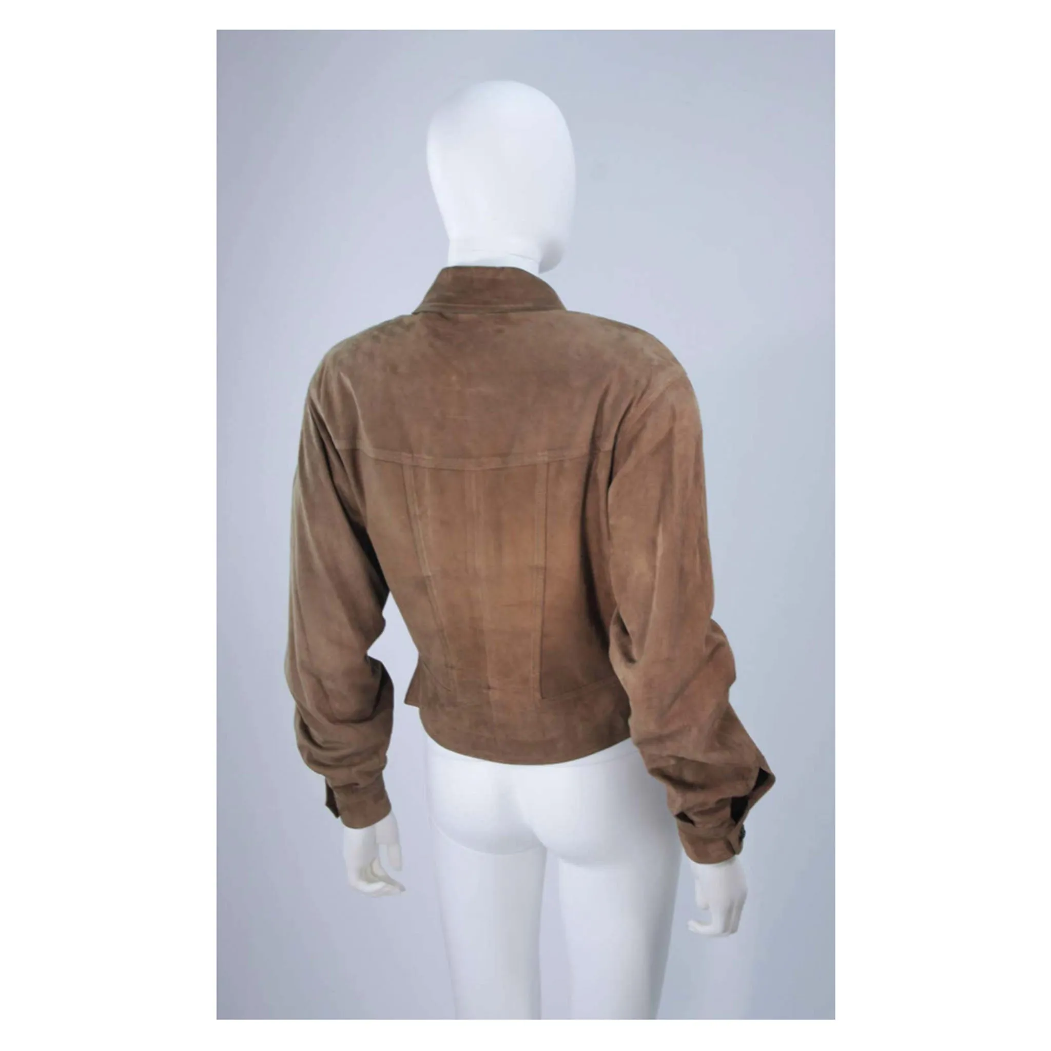 GUCCI Brown Suede Jacket Size 40