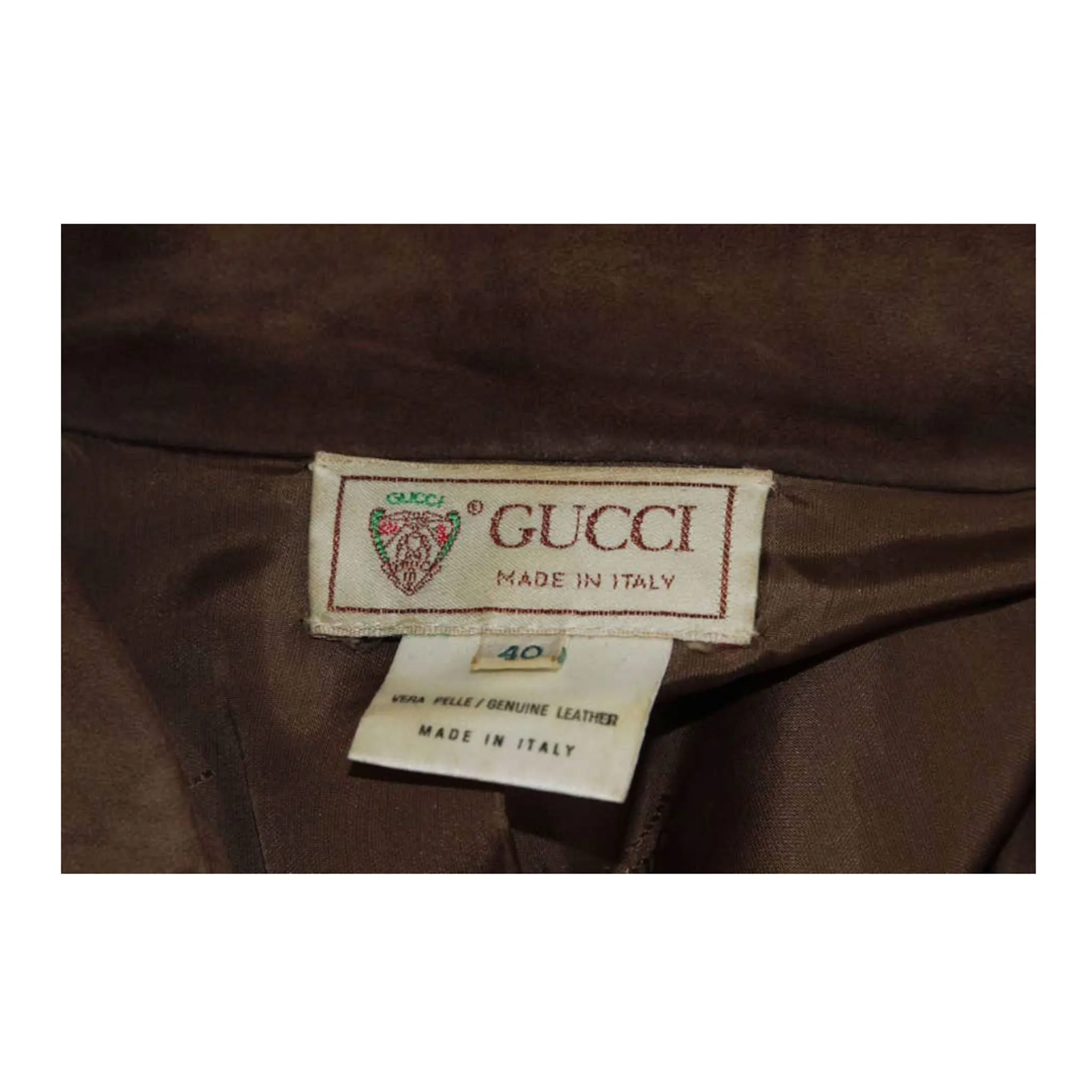 GUCCI Brown Suede Jacket Size 40