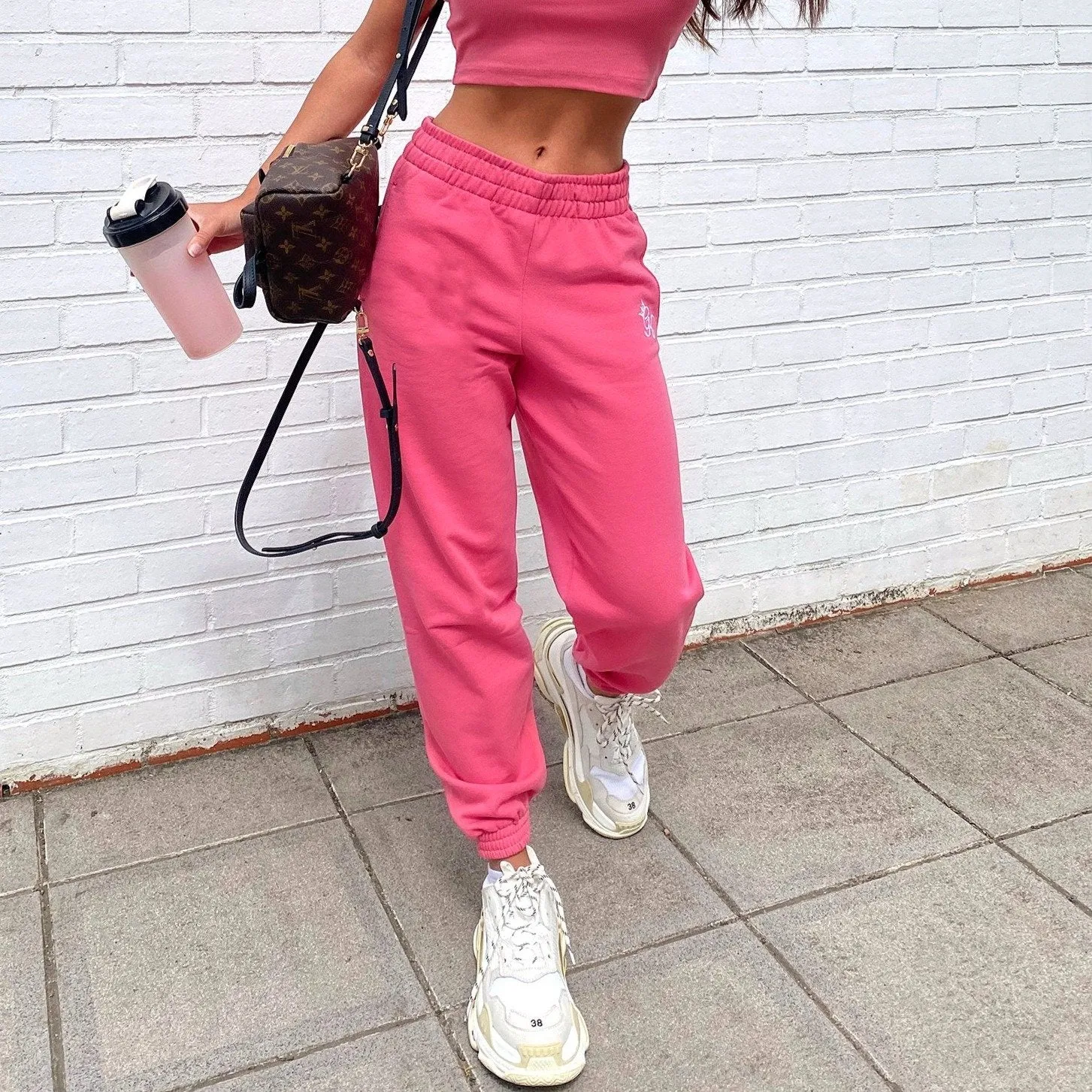 Gym King Boyfriend Jogger - Rose