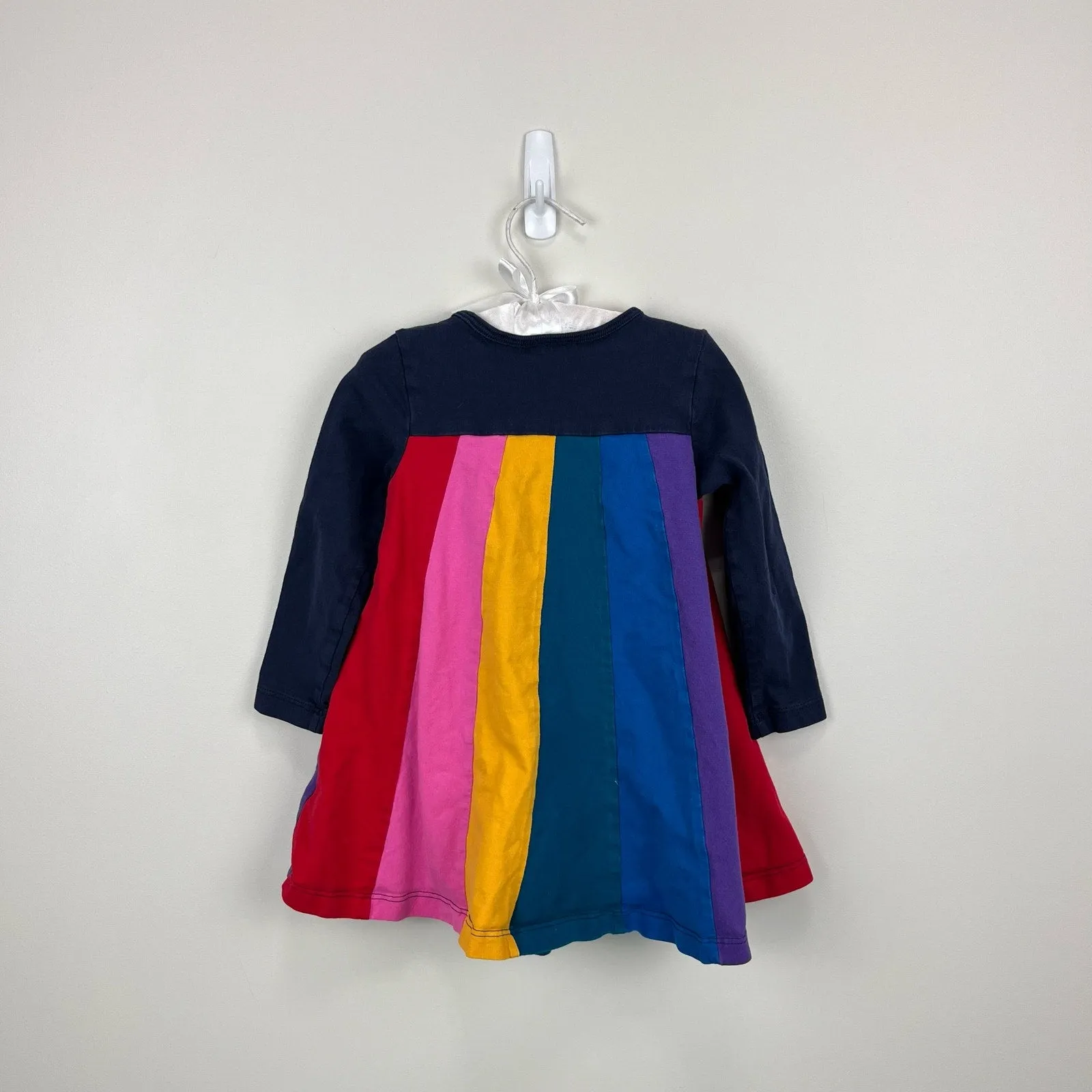 Hanna Andersson Girls Rainbow Stripe Dress 90 cm 3T