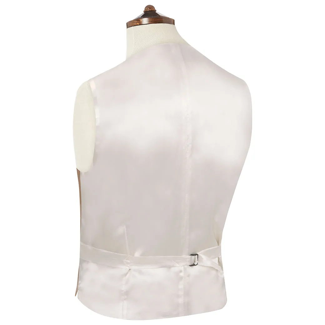 Hayward Buff Royal Gabardine Wool Waistcoat